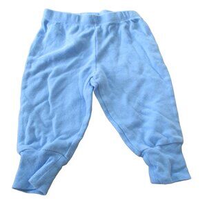 Faded Glory Pull On Sweatpants Infant Boys Size 3-6M Blue Elastic Jogger Bottoms
